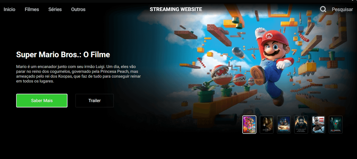 home page