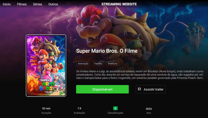 Streaming Website